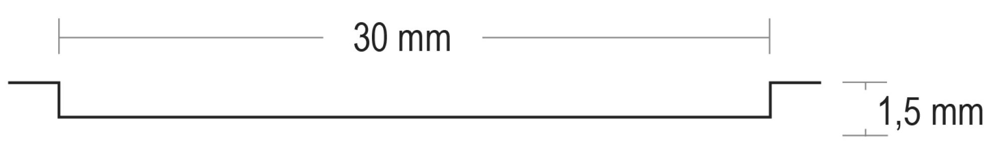 Innentür mit Zarge - Profiltür Amrum 1 - Weißlack